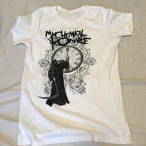 My Chemical Romance t-shirt, Reaper,Clock. Size-measures small